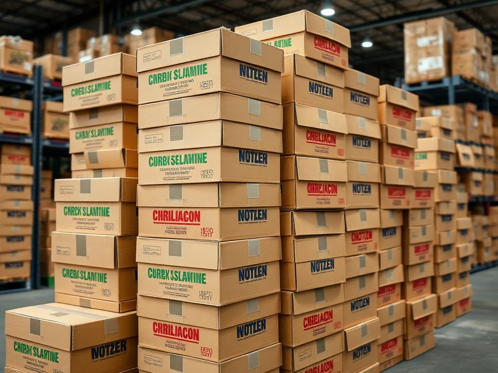 Finished products ready for delivery